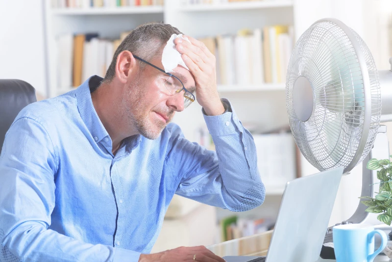 Homosassa man sweating at home because his ac not cooling but running